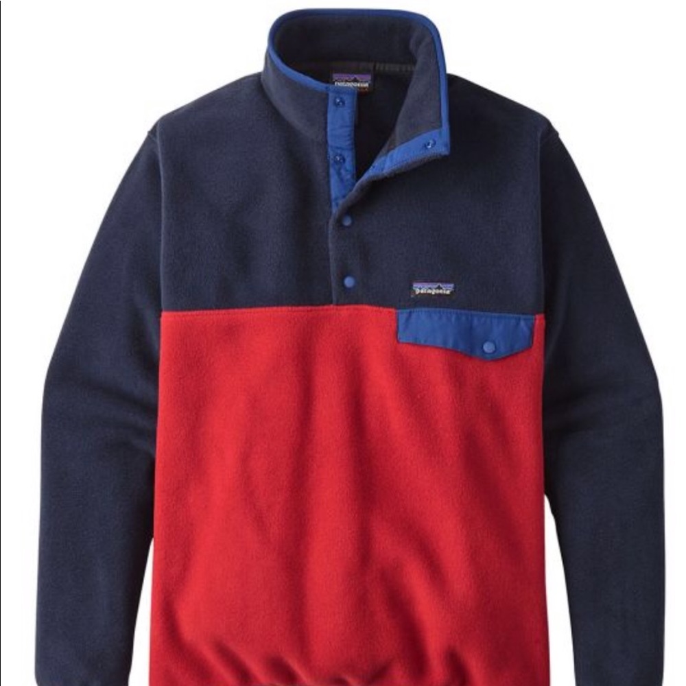 EUC Men’s Patagonia snap t fleece pullover-medium